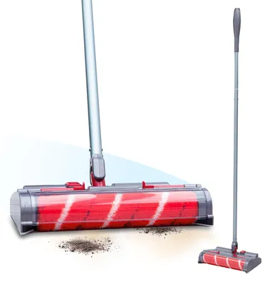 Obrázok produktu pre LIVINGTON Voom Cordless Turbo Broom - elektrická metla - samočistiaci valec s kefou proti upchatiu - zametacia metla - rýchle čistenie podlahy