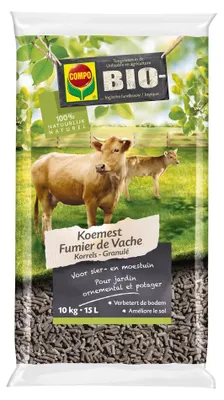 Productafbeelding van COMPO Koemestkorrels 10 kg | organische bodemverbeteraar voor sier- en moestuin