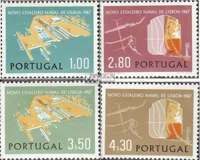 Produktbild von Briefmarken Portugal 1967 Mi 1036-1039 (kompl.Ausg.) postfrisch Schiffswerft in Margueira