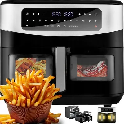 Produktbild von Frytkownica BEZTŁUSZCZOWA 10L XXL AIR FRYER JEDNA KOMORA 2600W FRYTOWNICA OKIENKO PODGLĄDU