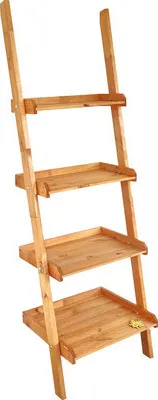 Produktbild von Blumenleiter „Helma“ aus Holz 46 x 58 x 177 cm honigfarben