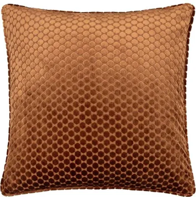 Image de Paoletti - Housse de coussin « Neptune », velours RV3580 (50 cm x 50 cm) (cuivre)