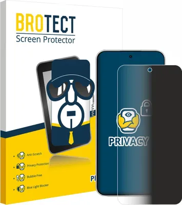 Produktbild von BROTECT Sichtschutzfolie für Xiaomi Redmi Note 15 Pro 4G Anti-Spy Privacy Sichtschutz Blickschutz Folie Blaulicht-Schutz