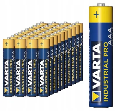 Zdjęcie produktu dla 40 sztuk niemieckich baterii VARTA INDUSTRIAL typu LR3, R3, AAA