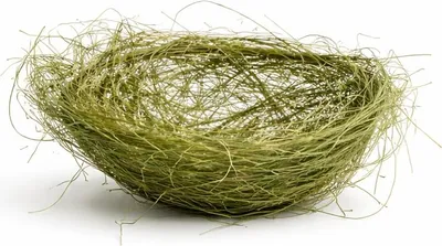 Produktbild von Deko Osternest aus Stroh, Heu oder Mühlenbeckia – Handgemachtes Natur-Nest00000000000000000000000000, Farbe:Grün Ø 25cm