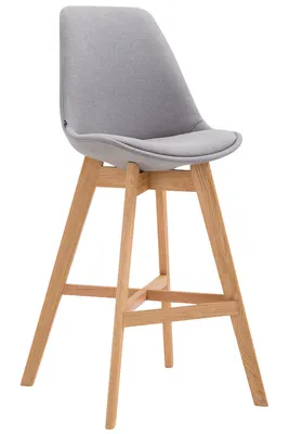 Produktbild von Barhocker HLO-CP12 Stoff Natura grau