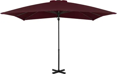 Produktbild von vidaXL Ampelschirm mit Aluminium-Mast 250x250 cm Bordeauxrot