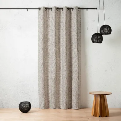 Produktbild von Abstrakter, strukturierter Jacquard-Vorhang mit Ösen