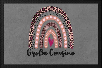 Produktbild von Große Cousine Fußmatte Love Family Beschützerin Liebe Familie Spaß Freude Cousinen Geborgenheit Zusammenhalt