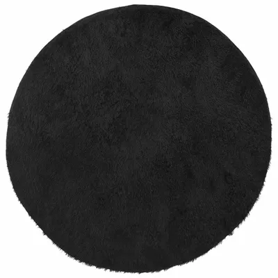 Produktbild von vidaXL Teppich Shaggy Hochflor NAVARRA Schwarz 100x100 cm Polyester