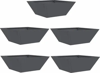 Produktbild von Garten-Pflanzgefäß 5 pcs Anthrazit 40 x 40 x 15 cm