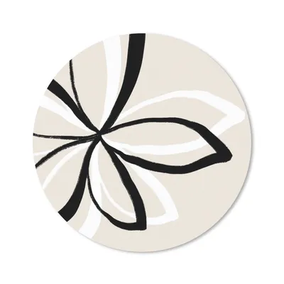 Produktbild von MuchoWow® Mauspad Mousepad Blumen - Abstrakt - Minimalismus 20x20 cm - Mousepads - Maus Mat - Pad - Mausunterlage - Schreibtischmatte