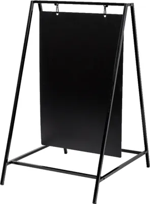 Immagine prodotto di Fermaclienti con lavagna Showdown Swing - 50x70cm - Nero
