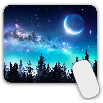 Image de Tapis de souris gaming pour bureau, dimensions 24 x 20 x 0,3 cm, lavable, antidérapant, en tissu Élasthanne