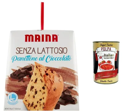 Produktbild von Maina Italian Gourmet Maina Panettone mit Schokolade 750g – laktosefrei + Polpa