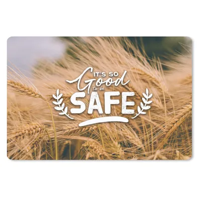 Produktbild von MuchoWow® Mauspad Mousepad Es ist gut, sicher zu sein" - Zitate - Sprichwörter 27x18 cm - Mousepads - Maus Mat - Pad - Mausunterlage - Büroartikel - Desk Matten