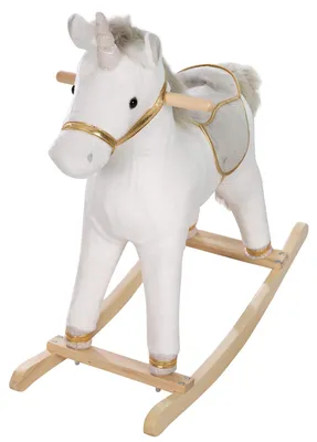 Immagine prodotto di unicorno a dondolo - grigio/oro