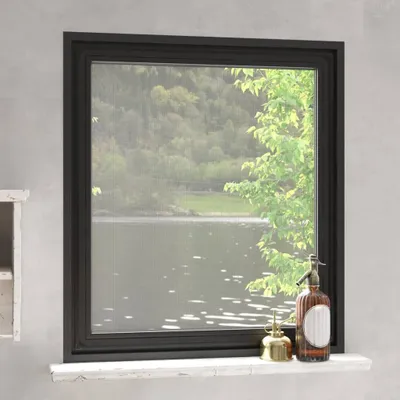 Produktbild von The Living Store Magnet-Insektenschutz für Fenster Anthrazit 130x150 cm