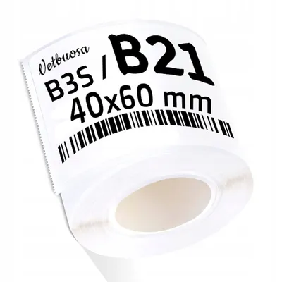 Zdjęcie produktu dla .NIIMBOT B21 B3S Etykiety Naklejki 40*60mm PAPIER