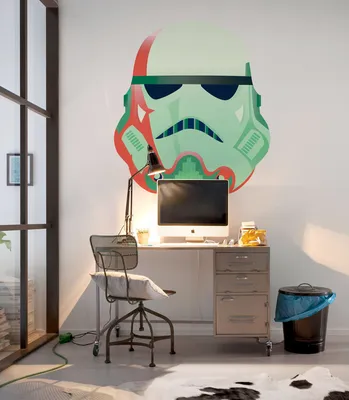 Produktbild von Selbstklebende Vlies Fototapete/Wandtattoo - Star Wars One of us! - Größe 125 x 125 cm