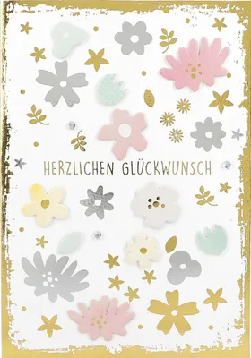 Produktbild von Depesche Klappkarten Elegance Sortierung : Herzlichen Glückwunsch zur Geburt von... Klappkarten Elegance Sortierung Neu: Herzlichen Glückwunsch zur Geburt von...