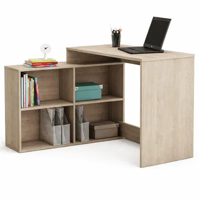 Produktbild von Computertisch Schreibtisch Eckschreibtisch Bürotisch PC Tisch Shannon Eiche