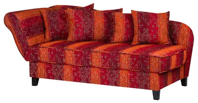 Produktbild von home24 Recamiere - Webstoff - Rot