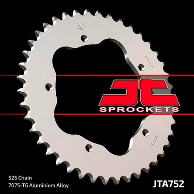 Zdjęcie produktu dla JT SPROCKETS Ultralekka aluminiowa tylna zębatka 752 - 525