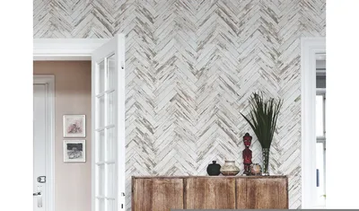 Produktbild von Coloray Fototapete 104x70 cm Latextapete Magicstick - Wood Vintage Chevron Drehringbone