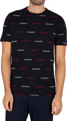 Produktbild von Tommy Hilfiger Herren Lounge bedrucktes T-Shirt, Blau S