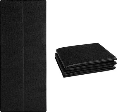 Produktbild von Famanu Yogamat faltbar - rutschfeste Fitnessmatte - leichtgewichtig - 183x61x0,6 cm