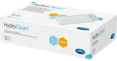 Productafbeelding van HydroClean kompressen, 10x17 cm, steriel, 10 stuks