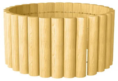 Productafbeelding van Houten schutting voor borders, tuinhek van grenenhout, houten schuttingelementen, natuurhout | weerbestendig | 2,7 cm dik | 176 x 30 cm