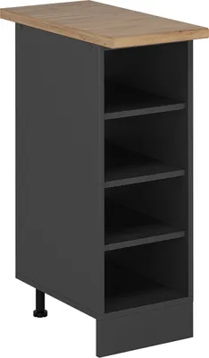 Produktbild von Küchenregal Vicco R-Line Anthrazit 30 cm , AP Eiche, Model 55391