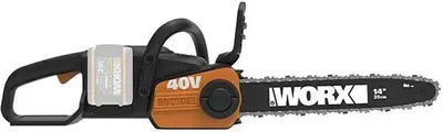 Produktbild von Akku-Kettensäge WORX 40V (2 x 20V) WG384E.9, ohne Akku und Ladegerät, 35cm
