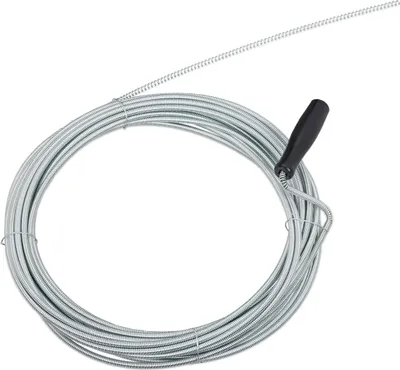 Zdjęcie produktu dla 2 szt. spirali do czyszczenia rur 10 m, mechaniczne czyszczenie rur, spirala do odpływów toalet, pryszniców i umywalek, średnica 5 mm, kolor srebrny