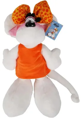 Produktbild von Diddl Plüschtier Diddlina im orangefarbenen Kleid 30 cm