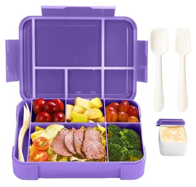 Zdjęcie produktu dla Lunchbox Bento z 5 przegródkami i sztućcami