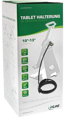 Obrázek produktu pro InLine 4043718236572, Tablet/UMPC, Pasivní držák, Vnitřní, Stříbrná