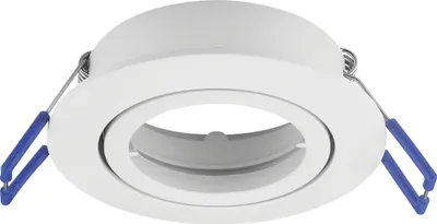 Produktbild von Einbaurahmen schwenkbar mit Druckring Ø 82 mm weiß