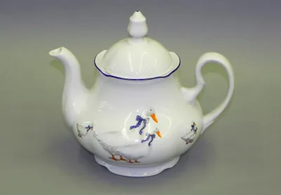 Zdjęcie produktu dla Czajniczek 1,2 l, gęś, czeska porcelana, Leander
