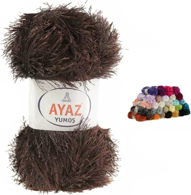 Produktbild von 100g Strickgarn Yumos Fransenstrickgarn Strickwolle Häkelgarn