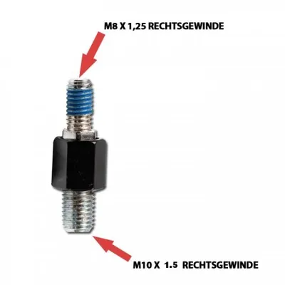 Produktbild von Spiegeladapter M10-R x 1,5 mm schwarz