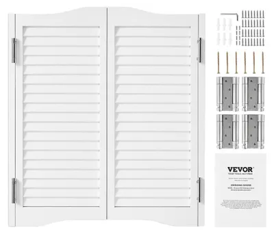 Obrázek produktu pro Dveře do obývacího pokoje, otočné, dvojité - 805 x 28 x 900 mm - smrkové dřevo - bílé