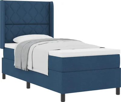 Immagine prodotto di Letto a molle con materasso Blu 200 x 100 cm Tessuto