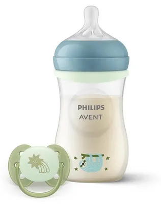 Philips Avent Babyflasche 260 ml Night und Sauger Night Natural