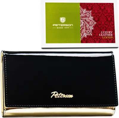 Produktbild von Peterson Geldbörse sk. PTN 1N-466-6822 Schwarz-Gold