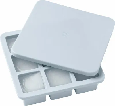 Produktbild von Rig-Tig Eiswürfelbox Freeze-It mit Deckel, quadratisch, Eiswürfelform, Schablone, Silikon, Kunststoff, Light Blue, für 9 Würfel, Z00551