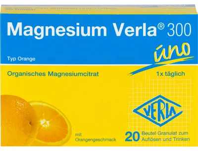Immagine prodotto di Magnesio Verla 300 uno tipo granuli arancione, 20 pz. Bustina