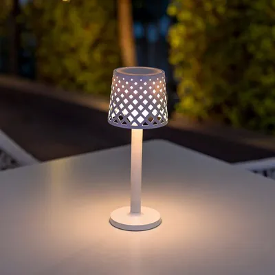 Produktbild von NewGarden GRETITA LED Akku-Tischlampe weiß, kabellos mit Touchsteuerung IP44